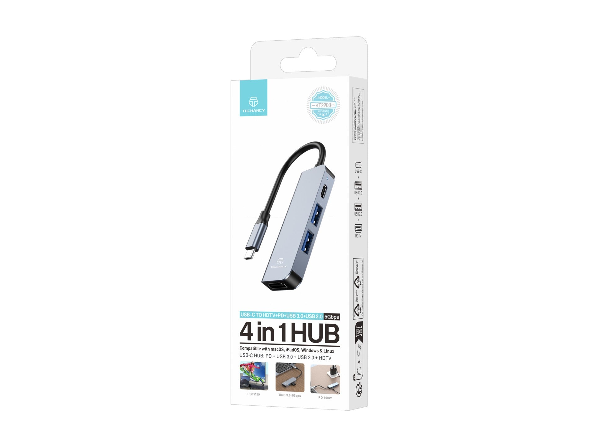 Techancy USB-hubi – KT2908
