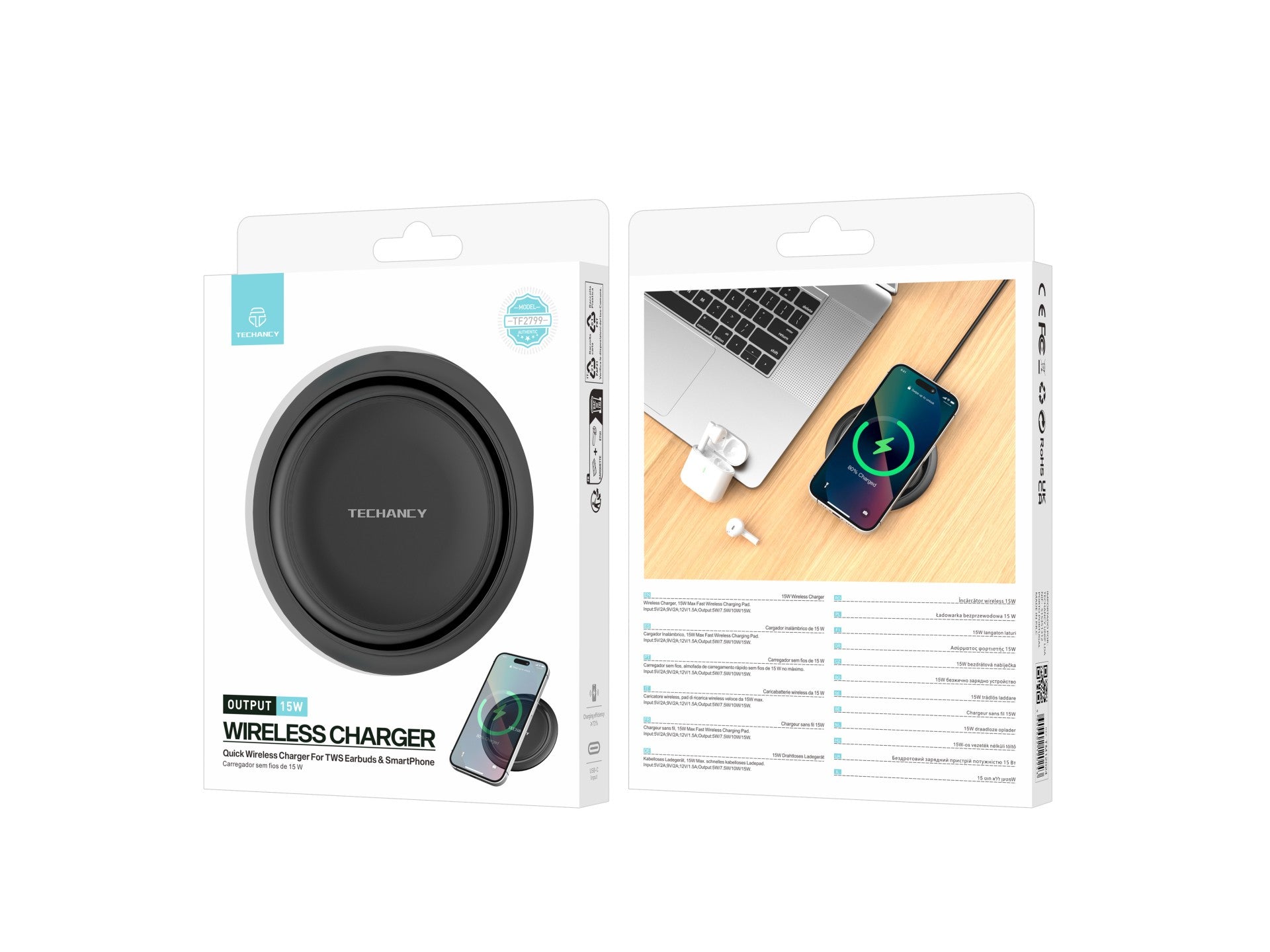Techancy Langaton laturi 15 W – TF2799