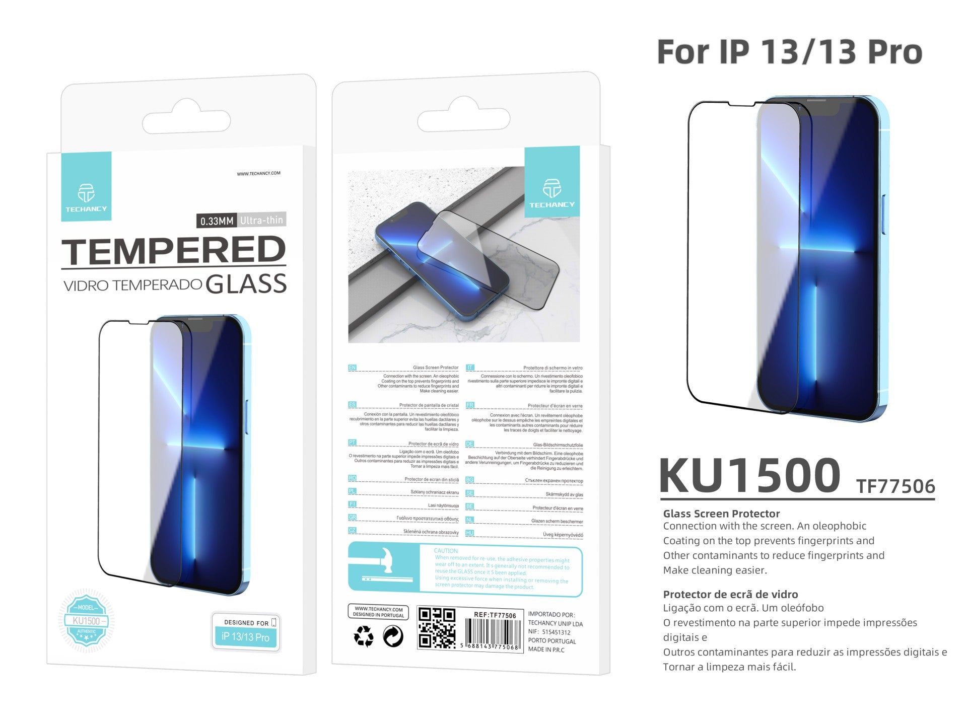 Techancy Panssarilasi iPhone 12/12 Pro – KU1500