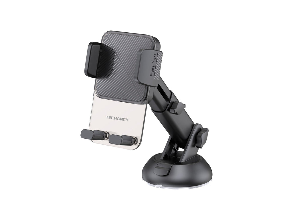Techancy Suporte para TelemOvel com Ventosa TI2337, Operação com Uma Mão, ABS de Alta Resistência, para Smartphones 4.7"-7.2", Preto-0