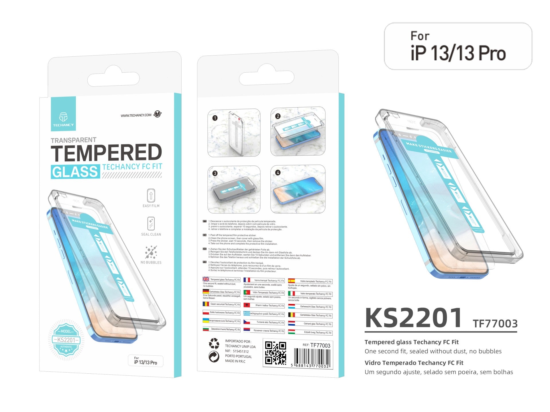 Techancy Panssarilasi iPhone 13/13 Pro – KS2201