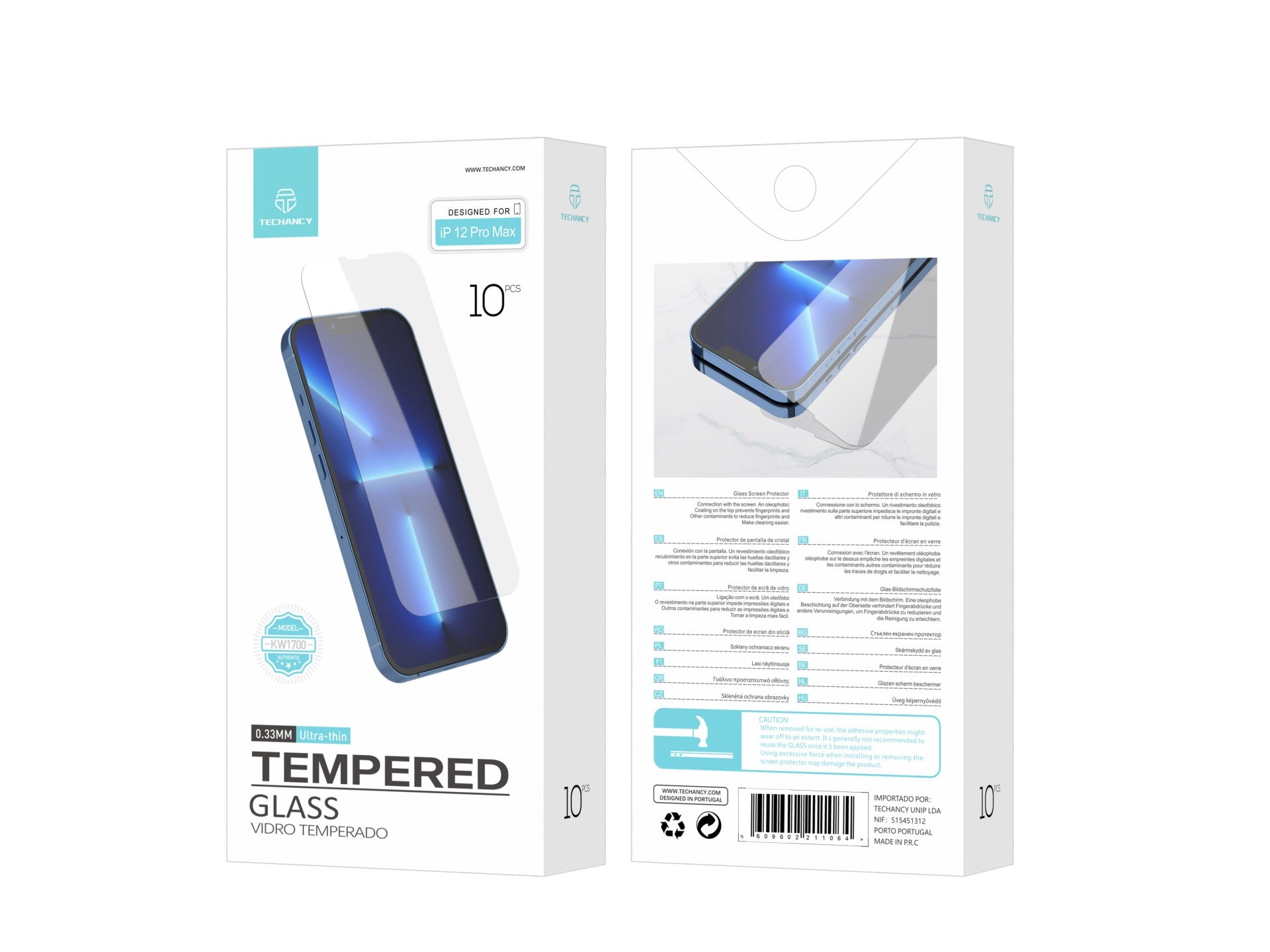 Techancy Panssarilasi iPhone 12 Pro Max – KW1700