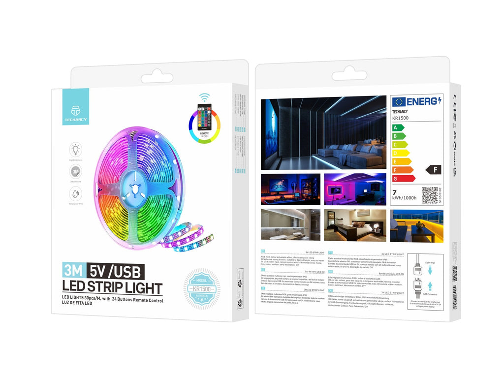 Techancy LED-valonauha – KR1500