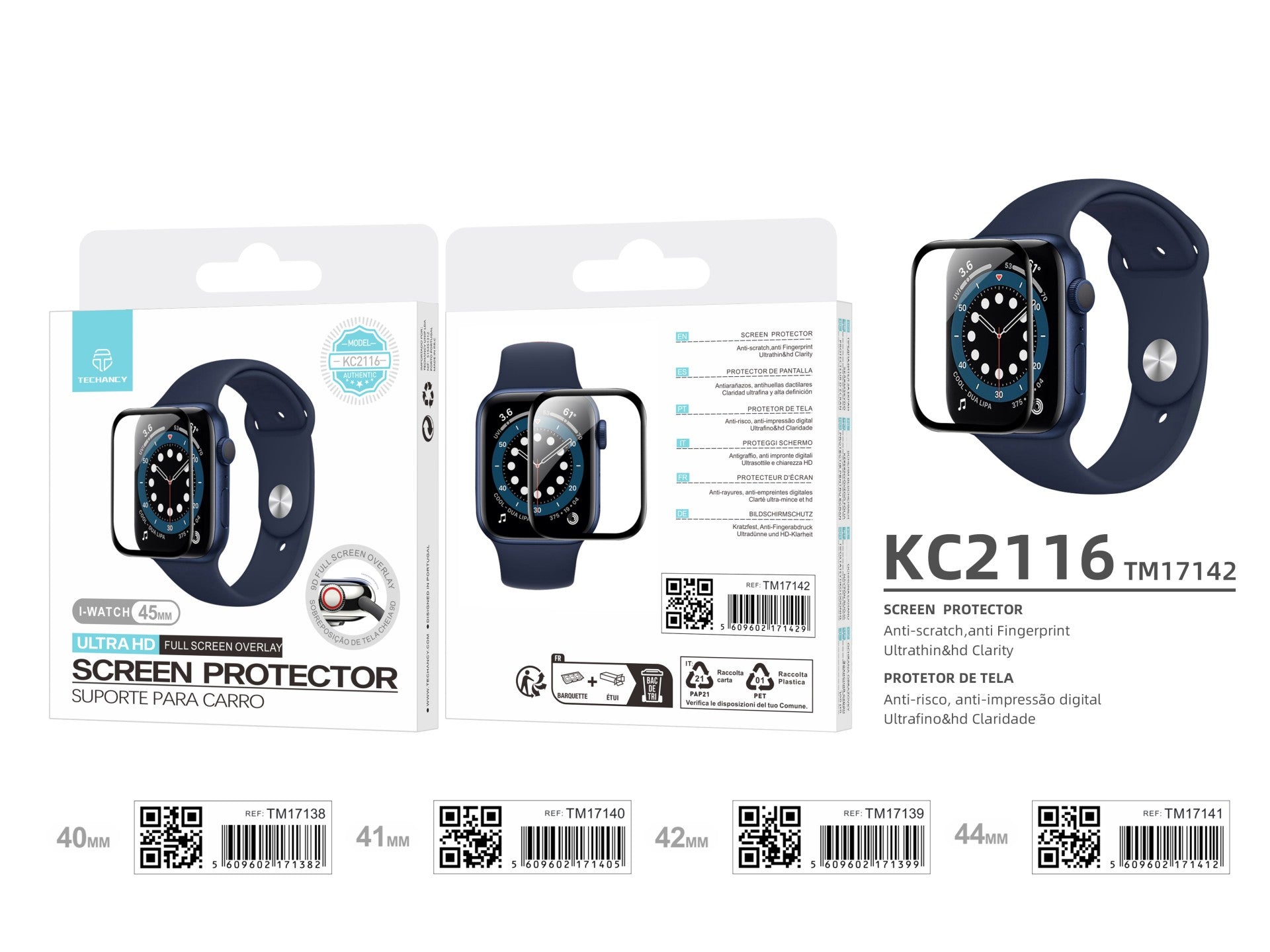 Techancy Panssarilasi Iwatch-45mm – KC2116