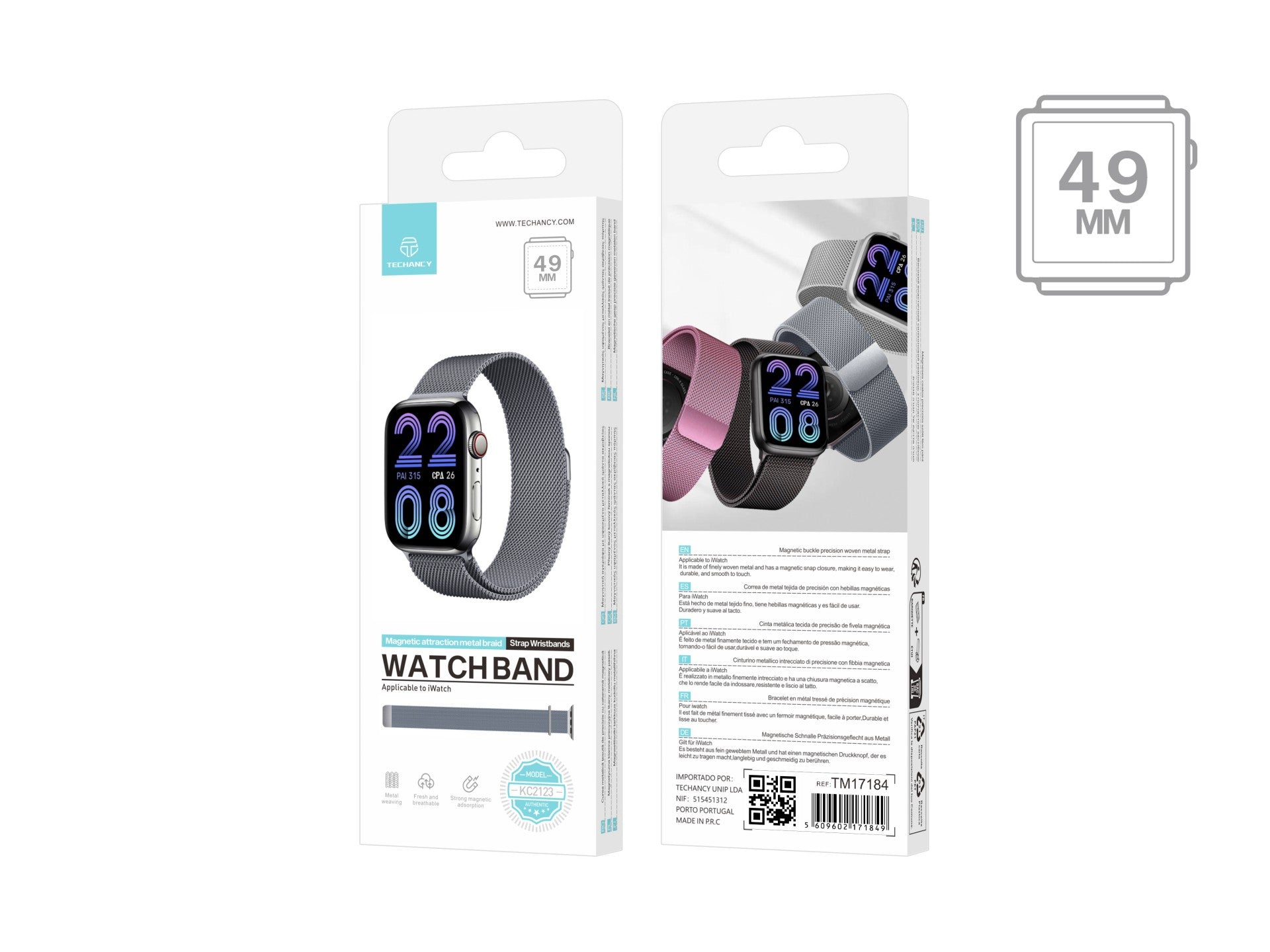 Techancy Ranneke Apple Watch Series: 49mm， – KC2123