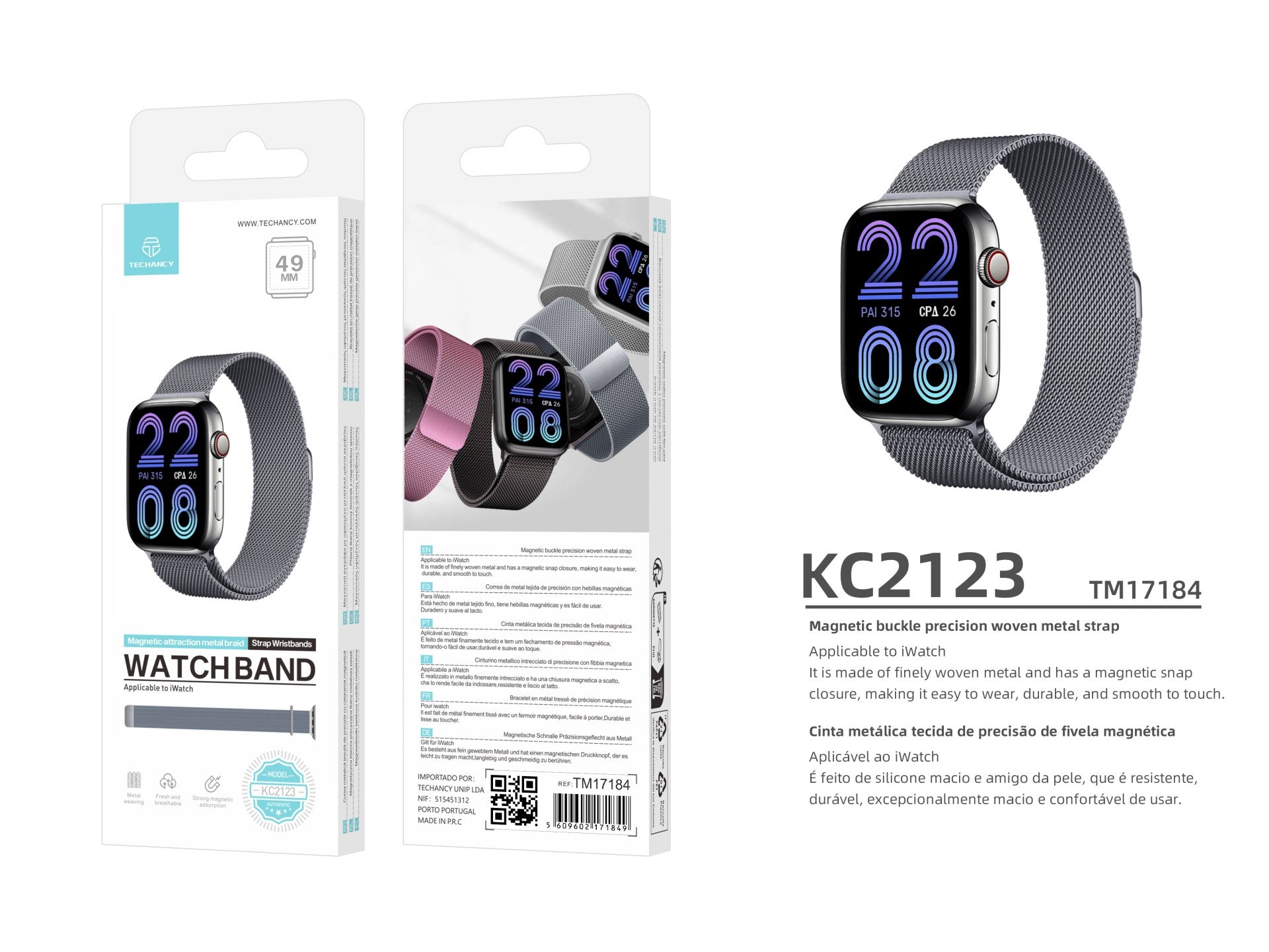 Techancy Ranneke Apple Watch Series: 49mm， – KC2123