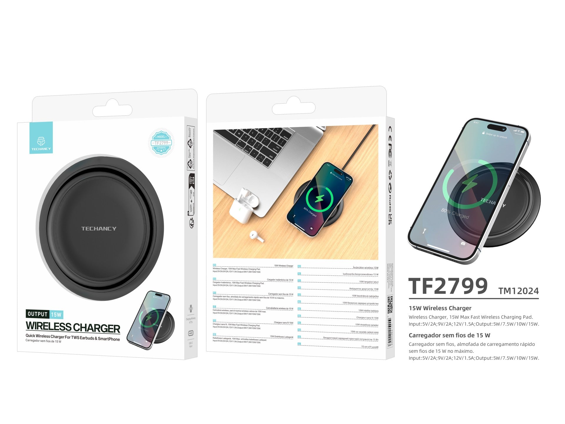 Techancy Langaton laturi 15 W – TF2799