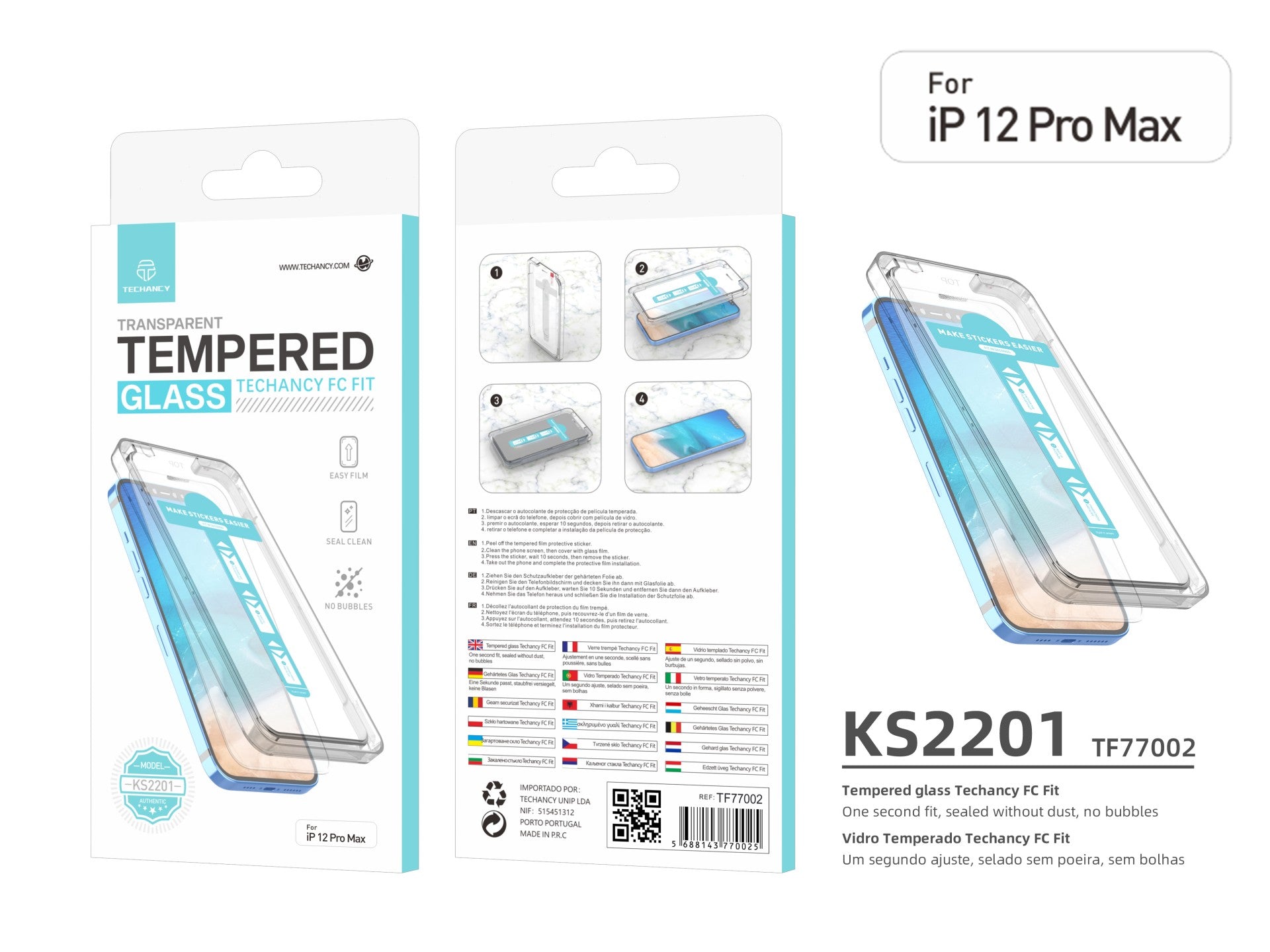 Techancy Panssarilasi iPhone 12 Pro Max – KS2201