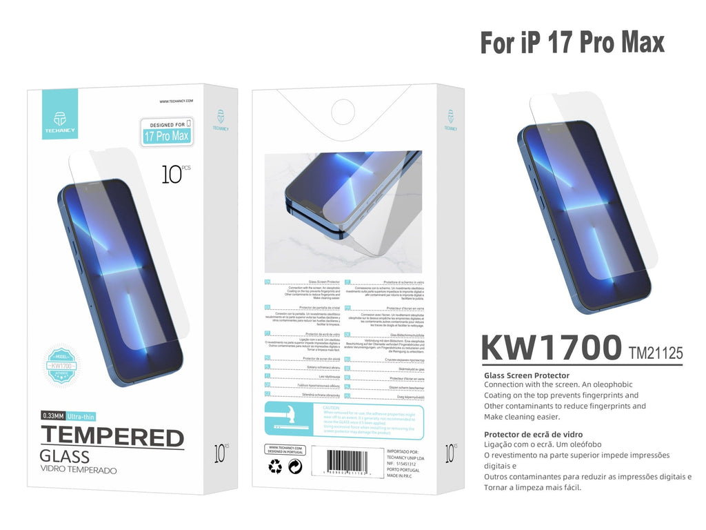 Techancy Panssarilasi iPhone 17 Pro Max – KW1700