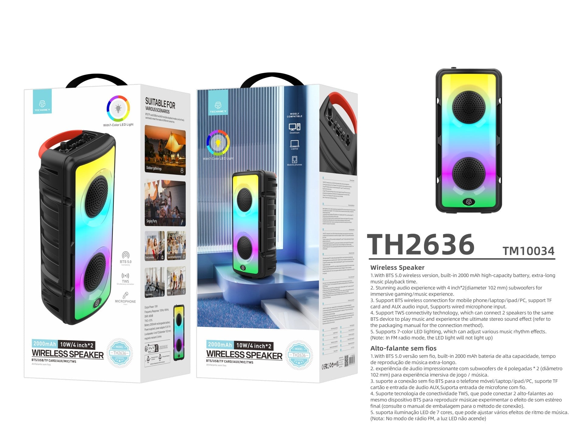 Techancy Bluetooth-kaiutin – TH2636