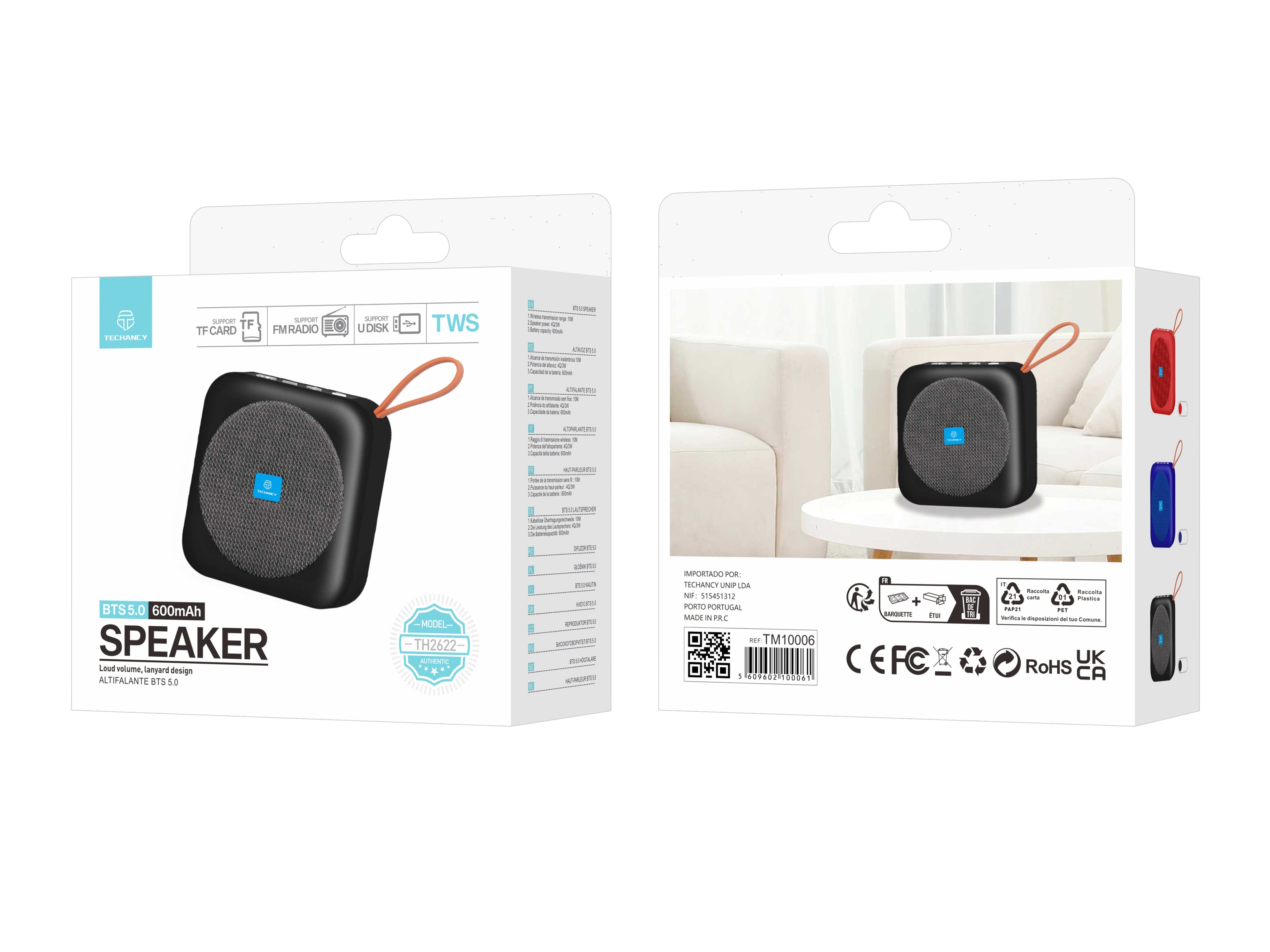 Techancy Bluetooth-kaiutin – TH2622 – musta