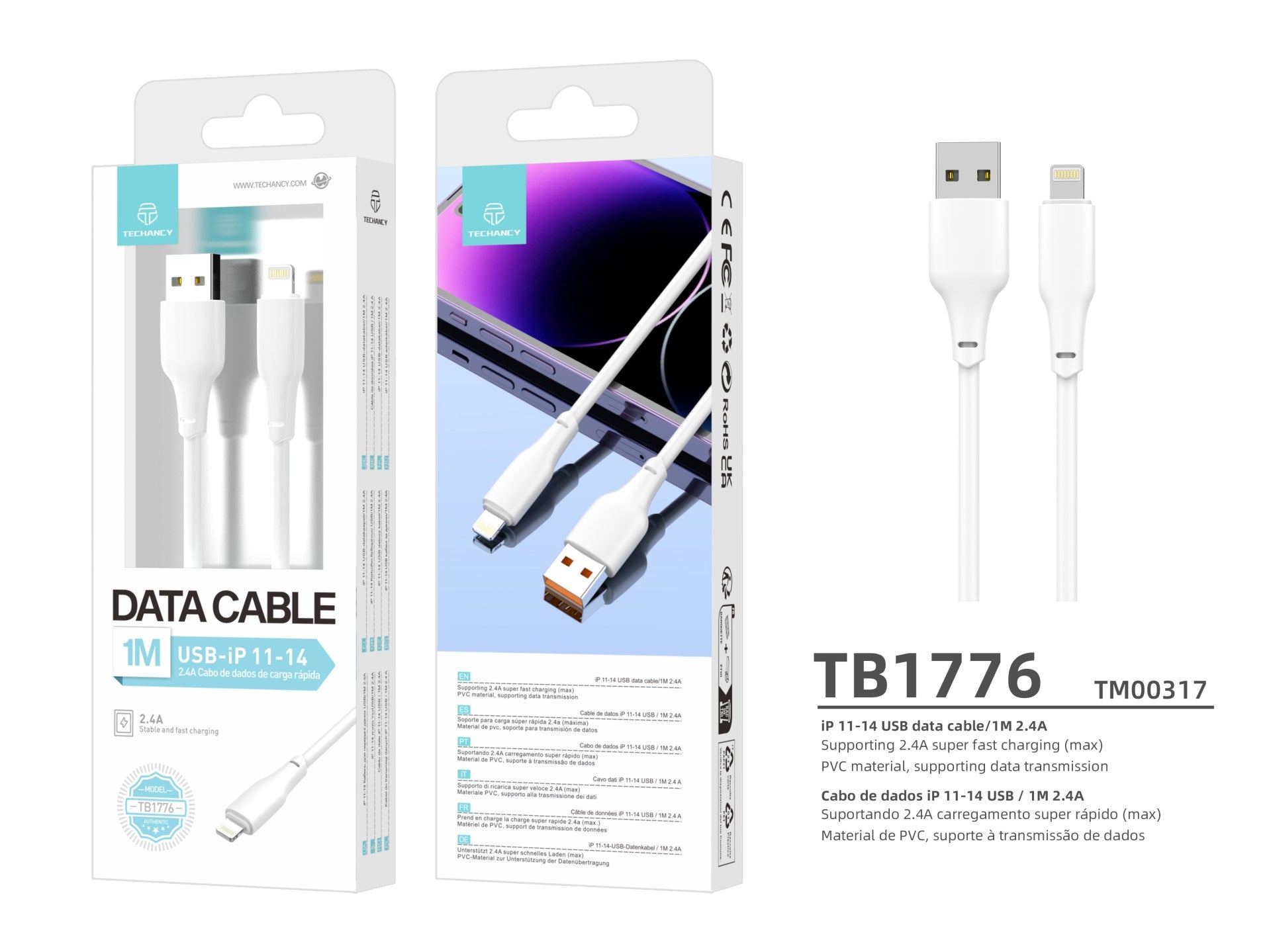 Techancy Lataus- ja datakaapeli – TB1776