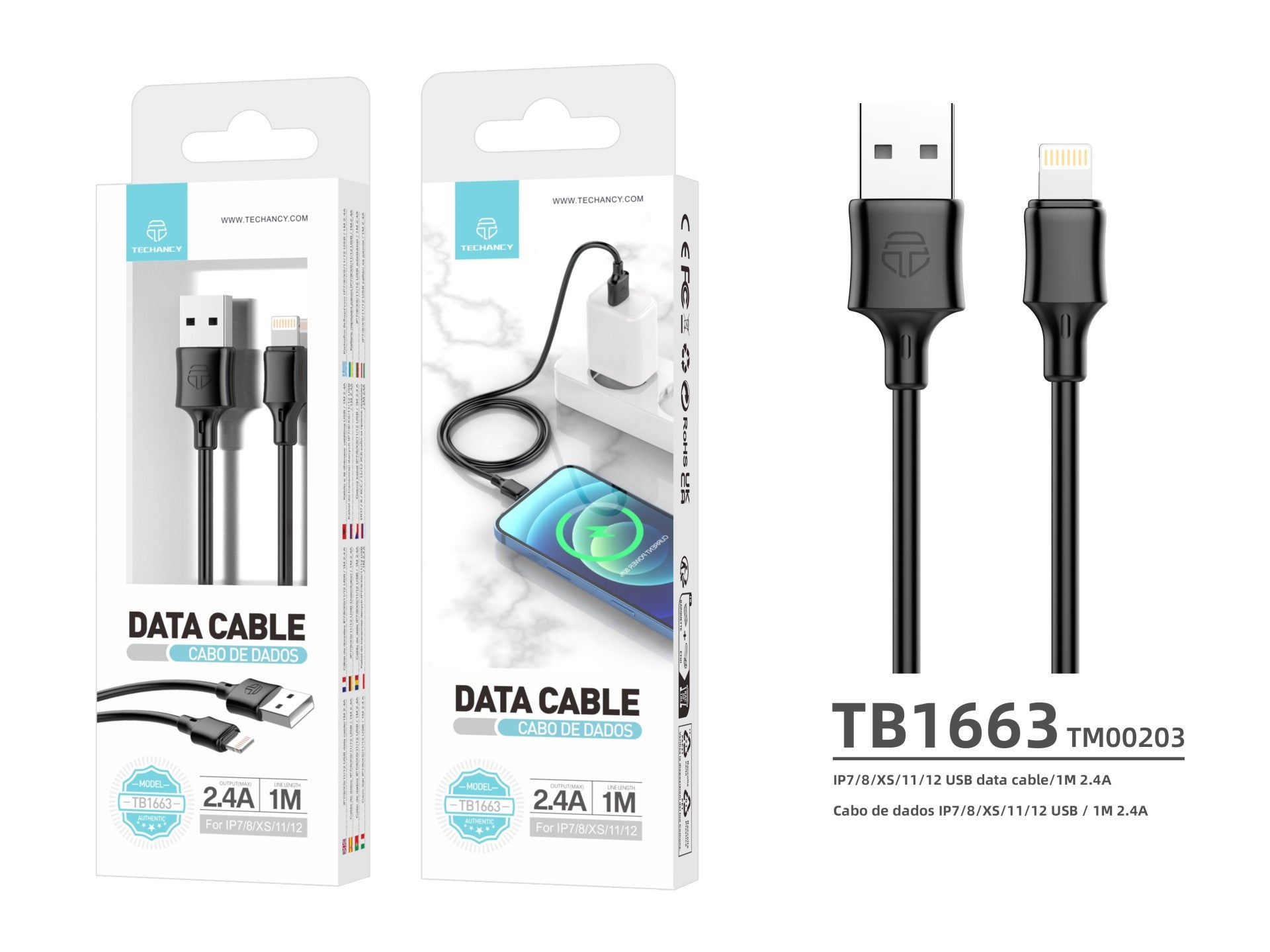 Techancy Lataus- ja datakaapeli – TB1671