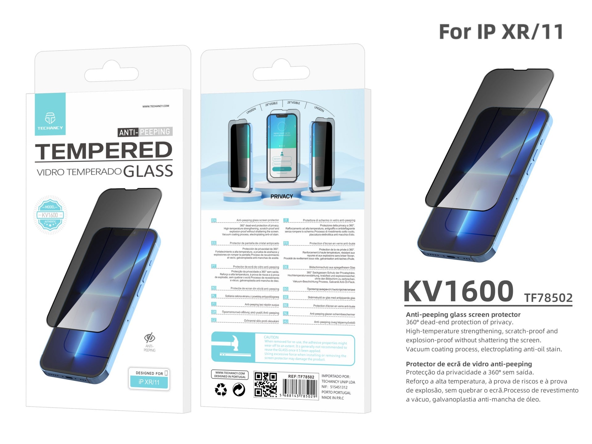 Techancy Panssarilasi iPhone Xr/11 – KV1600