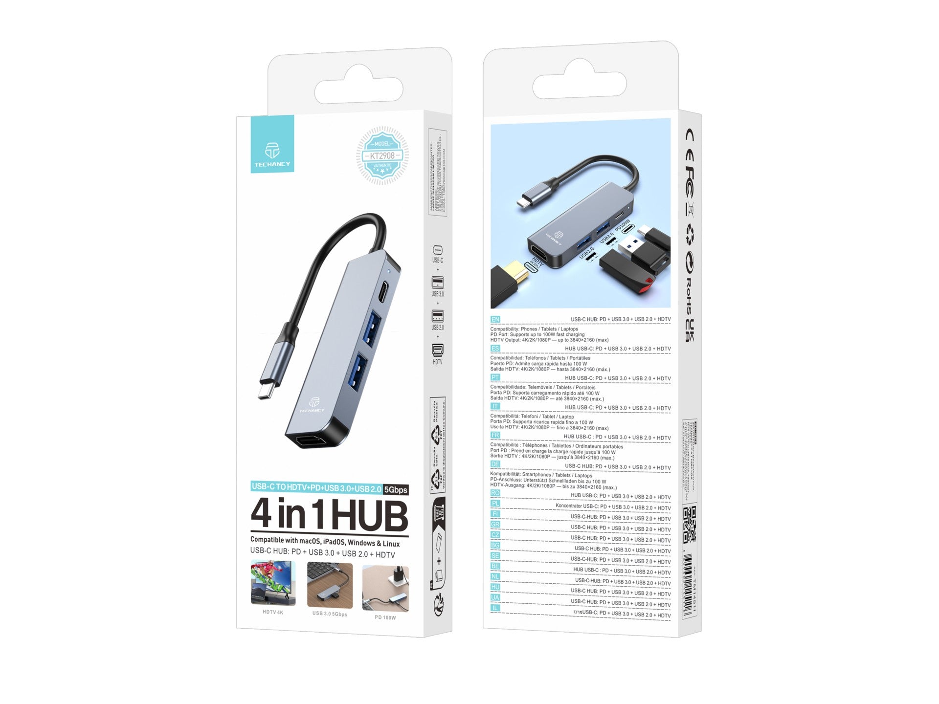 Techancy USB-hubi – KT2908