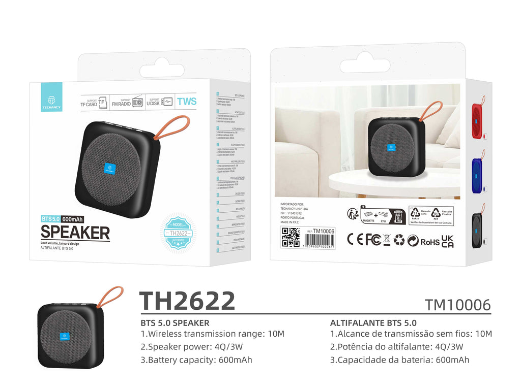 Techancy Bluetooth-kaiutin – TH2622 – musta