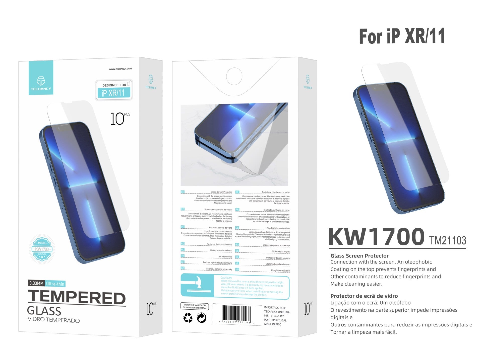 Techancy Panssarilasi iPhone XR/11 – KW1500