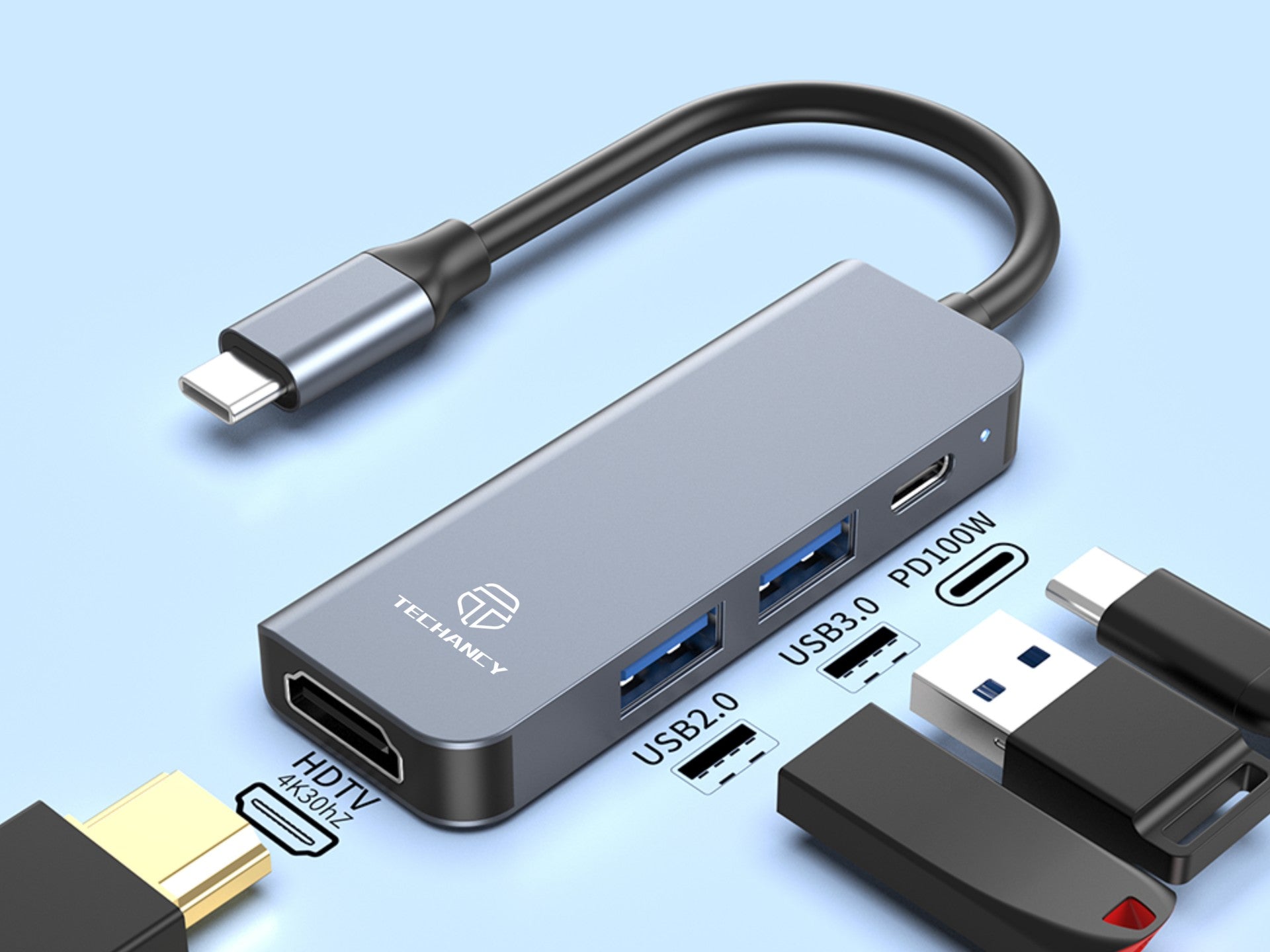 Techancy USB-hubi – KT2908