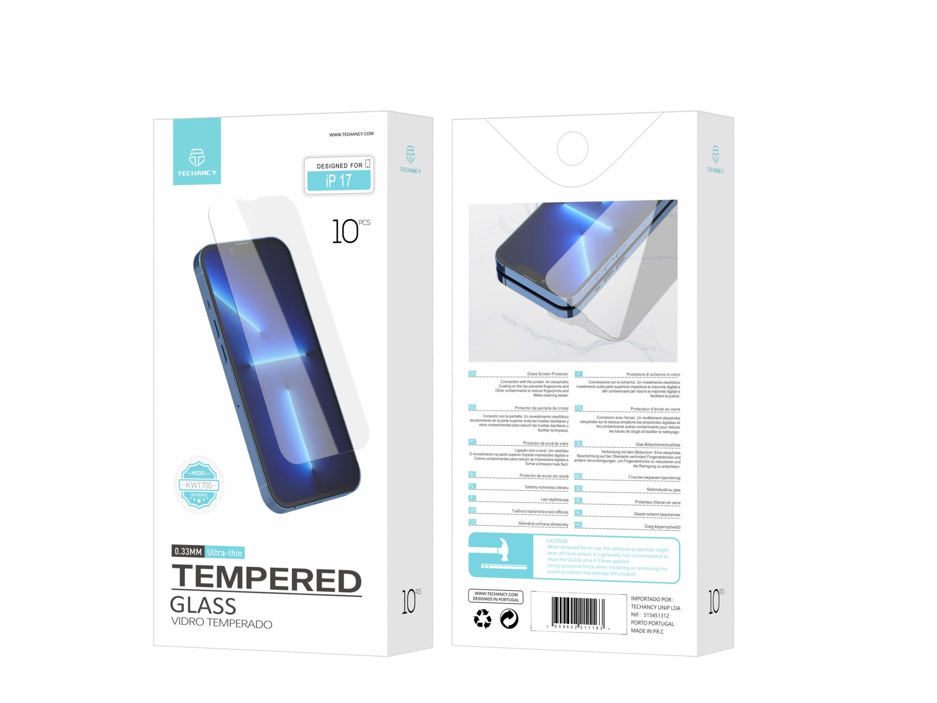 Techancy Panssarilasi iPhone 17 – KW1700