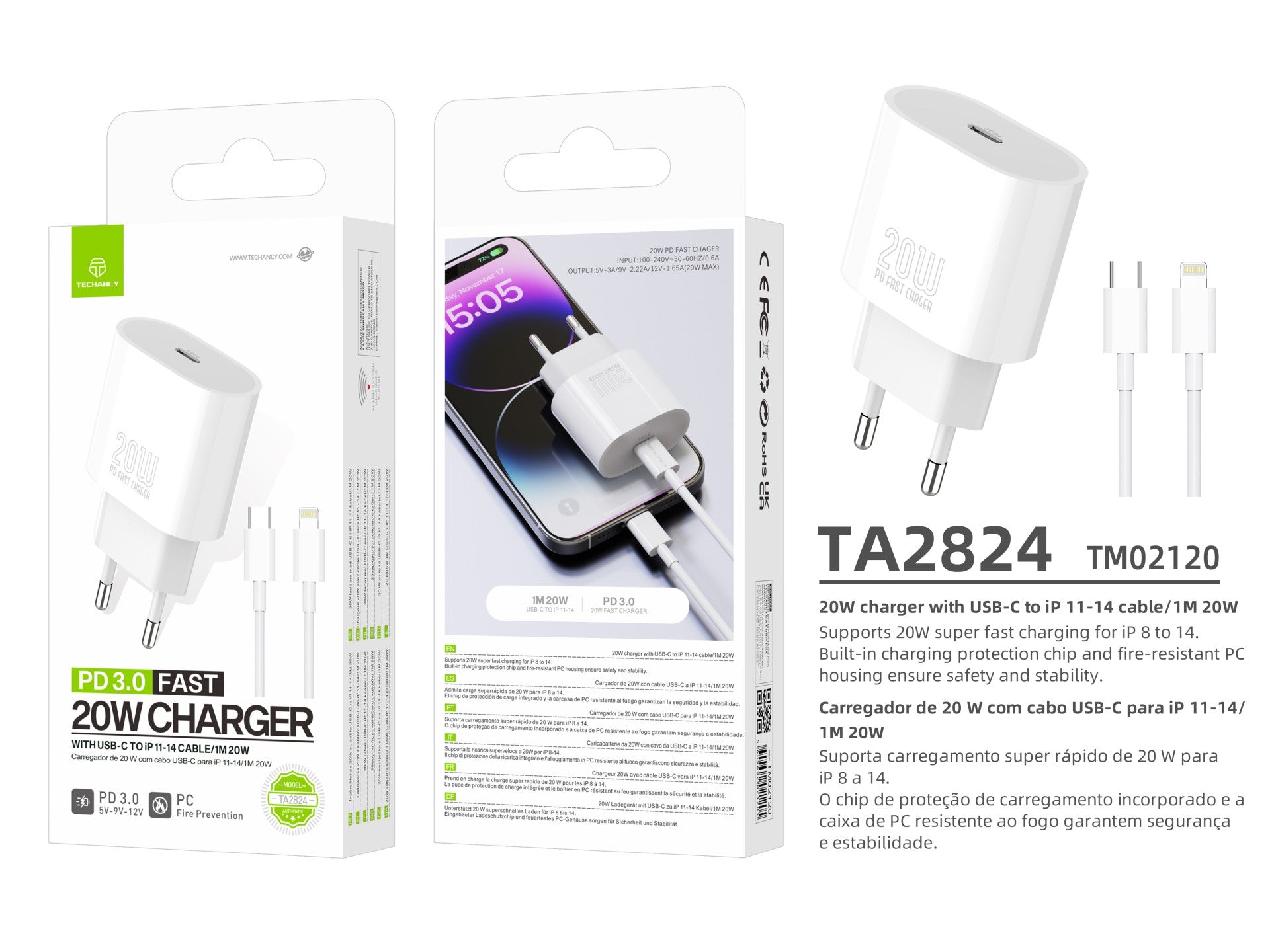 Techancy Laturi 20 W – TA2824